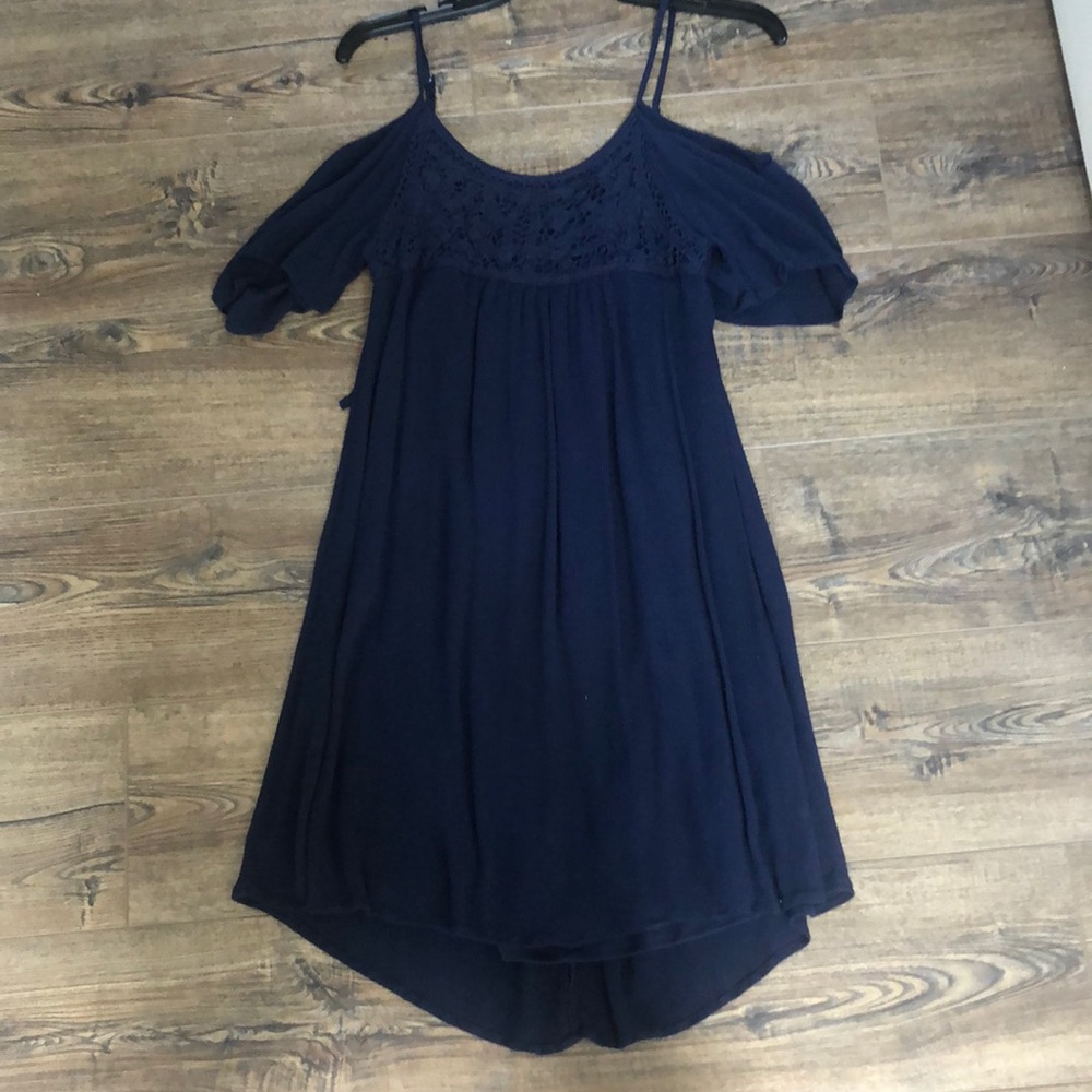 size small navy dress